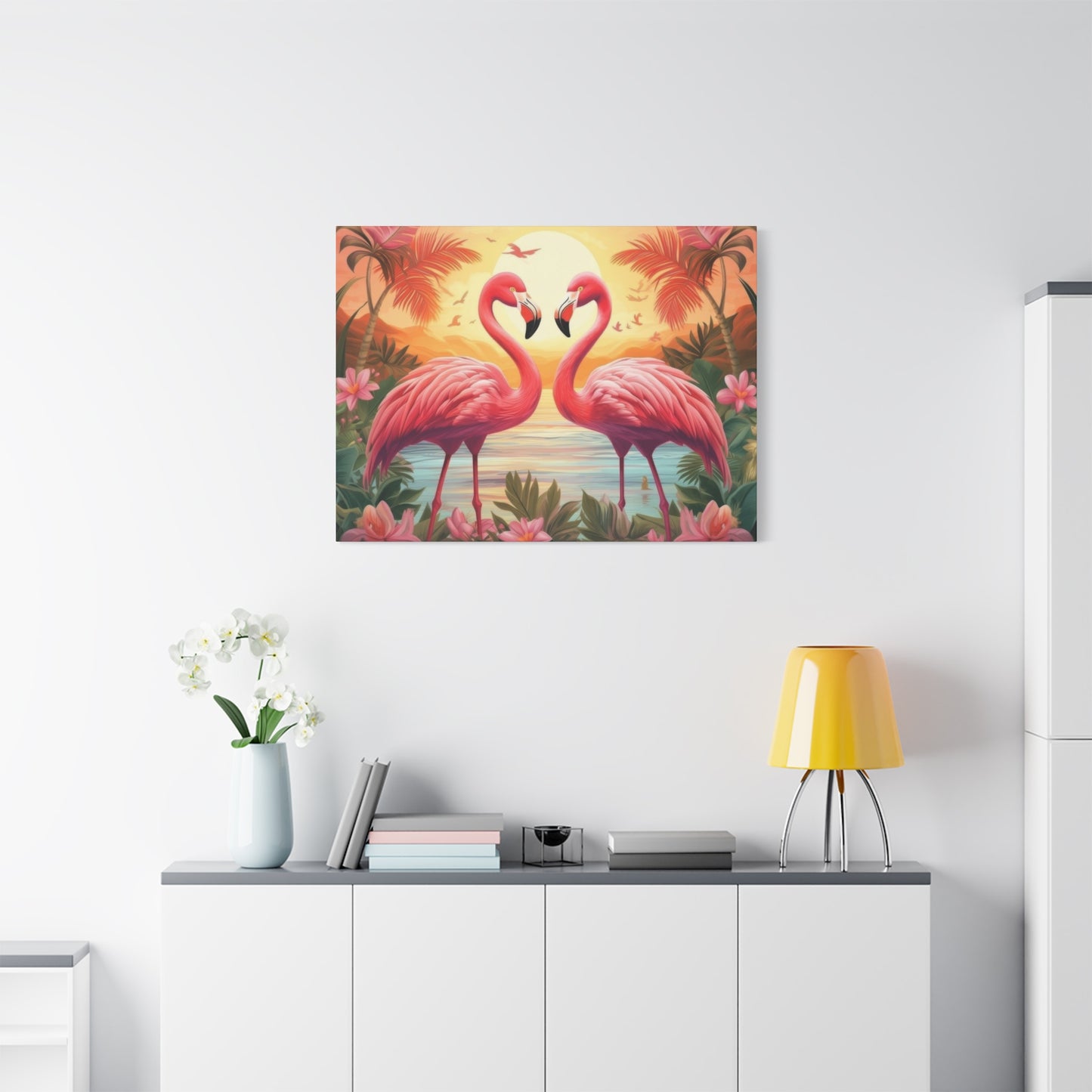 Flamingo Love Wall Art & Canvas Prints