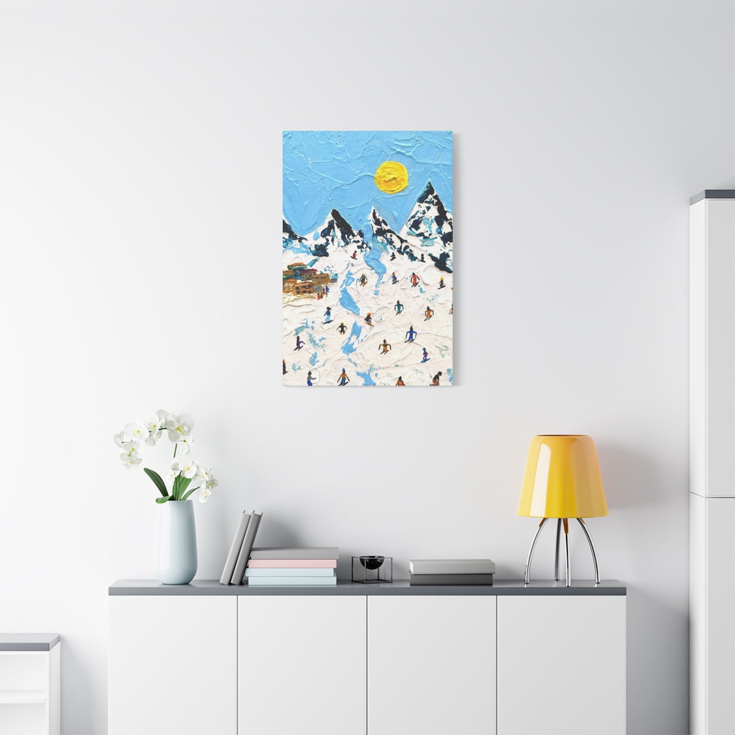 Skiing Mountain Art Wall Art & Canvas Prints