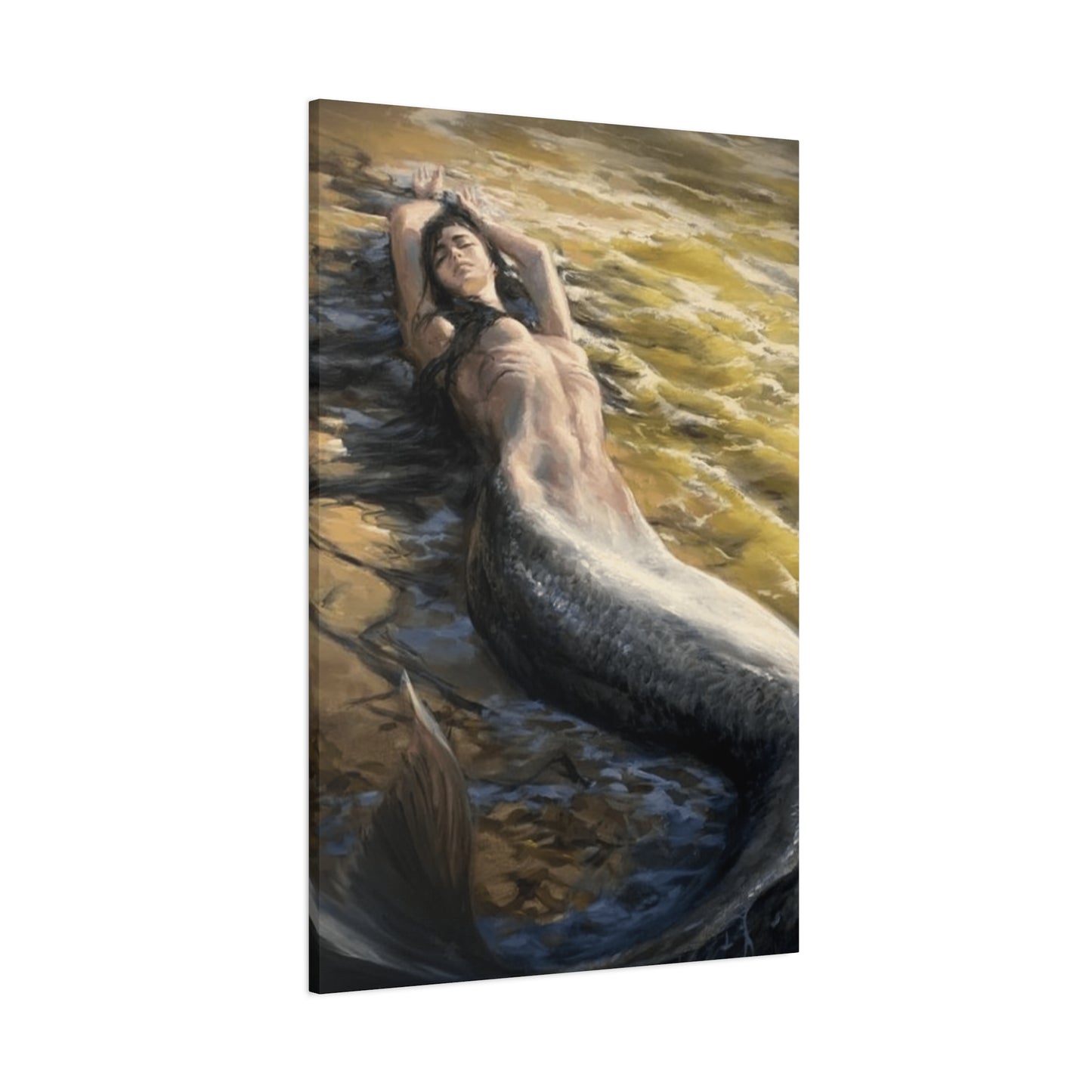 A Mermaid On The Seashore Wall Art & Canvas Prints