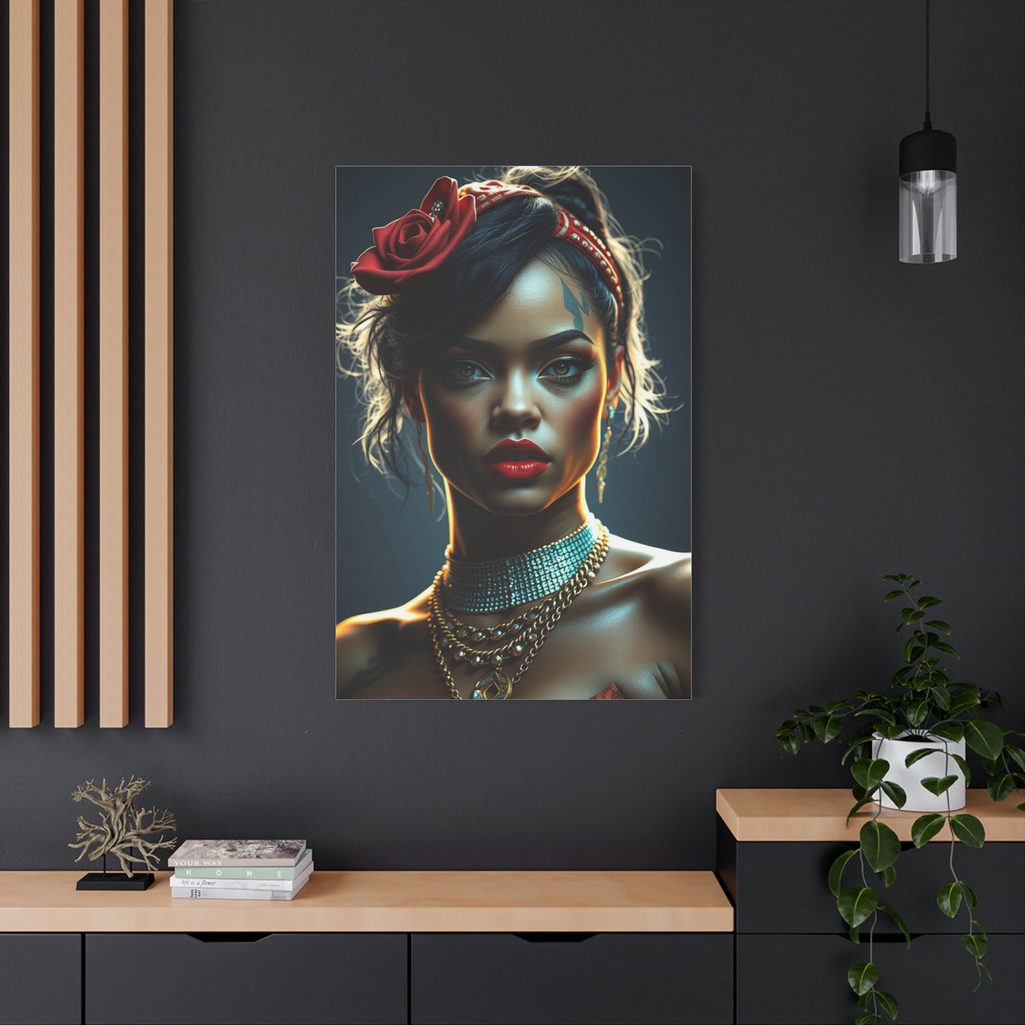 Rihannas Timeless Beauty Canvas Wall Art & Canvas Print