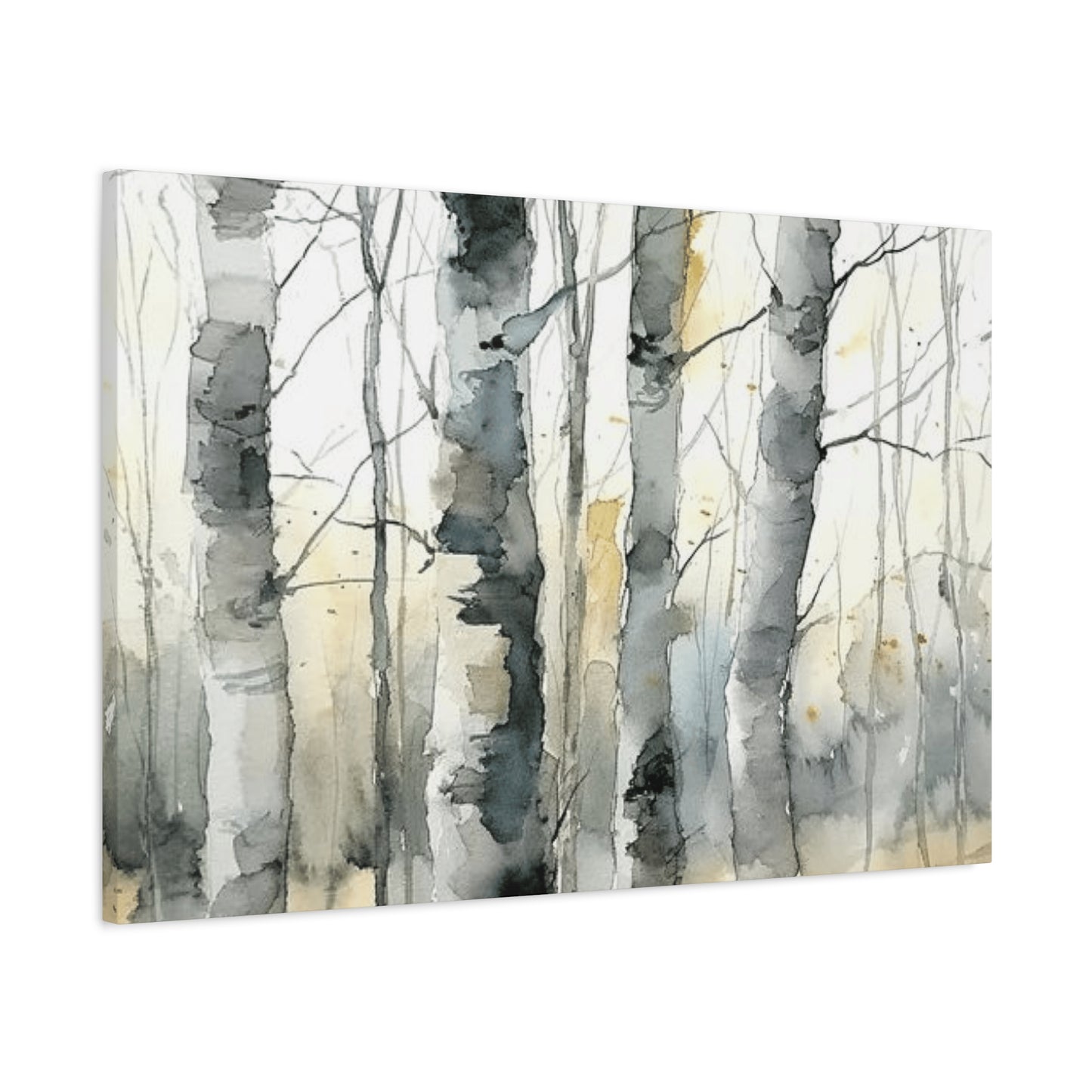 Birch Tree Water Painting Wall Art & Canvas Prints