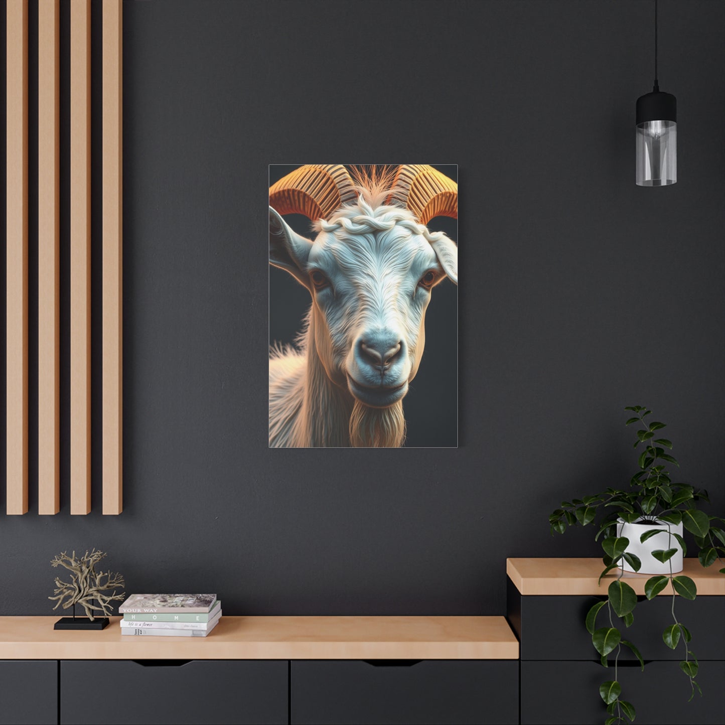 Caprine Elegance Canvas Wall Art & Canvas Print