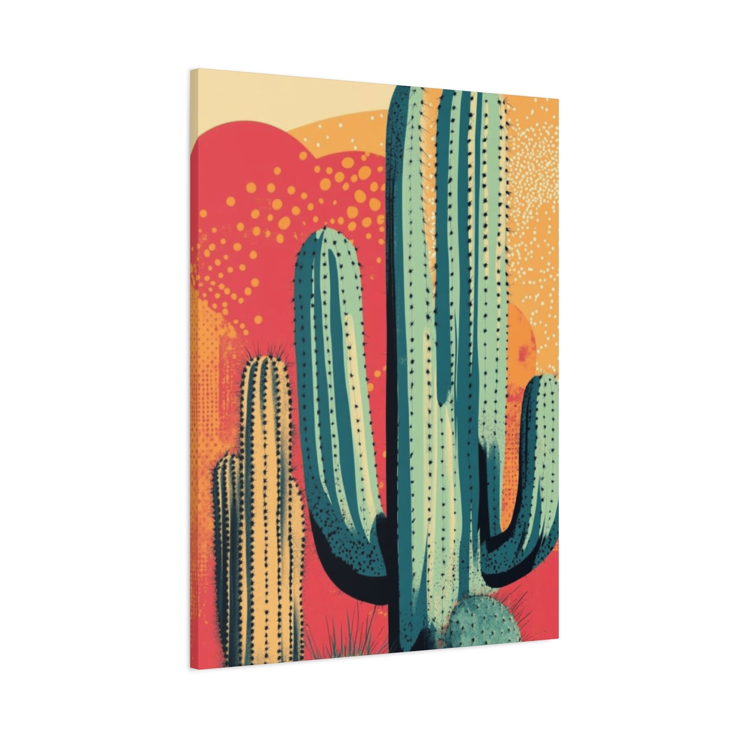 Bright Cactus Painting Wall Art & Canvas Prints