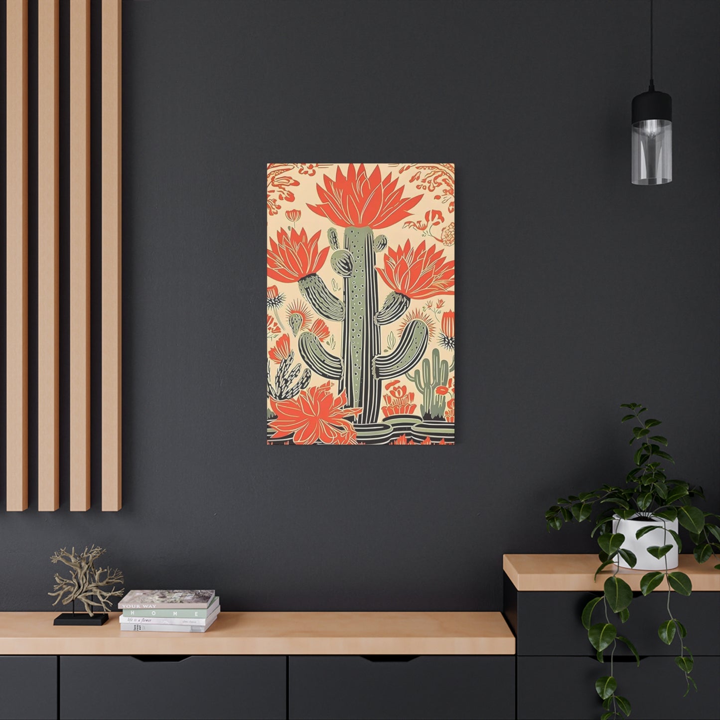 Flower On A Cactus Wall Art & Canvas Prints
