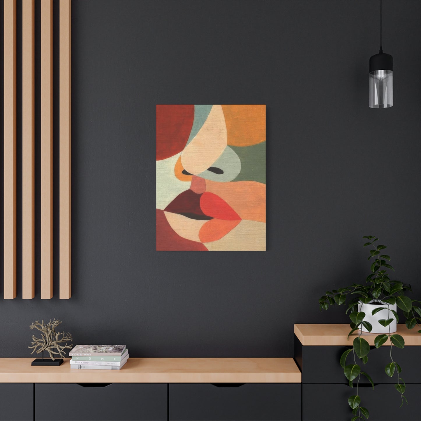 Face Colorful Shapes Wall Art & Canvas Prints