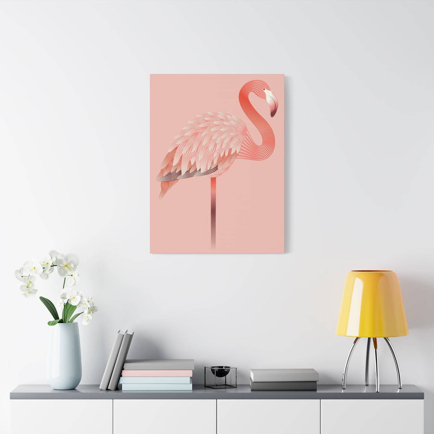 Flamingo Light Pink Wall Art & Canvas Prints