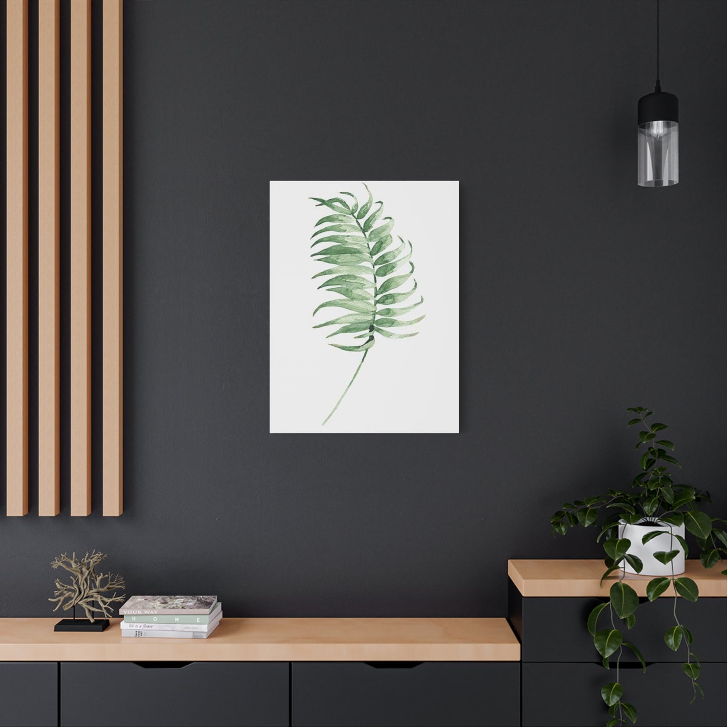 Green Leaf Entryway Wall Art & Canvas Prints