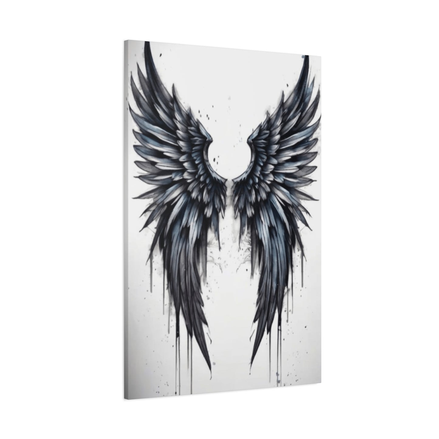Dark Blue Angel Wings Wall Art & Canvas Prints