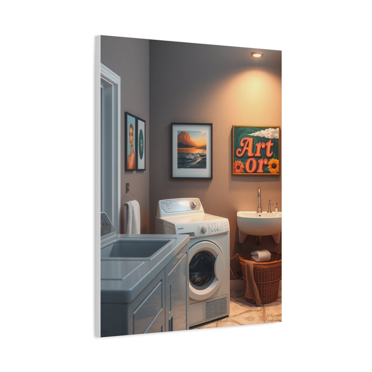 Laundry Room Art Refined Canvas Wall Art & Canvas Print