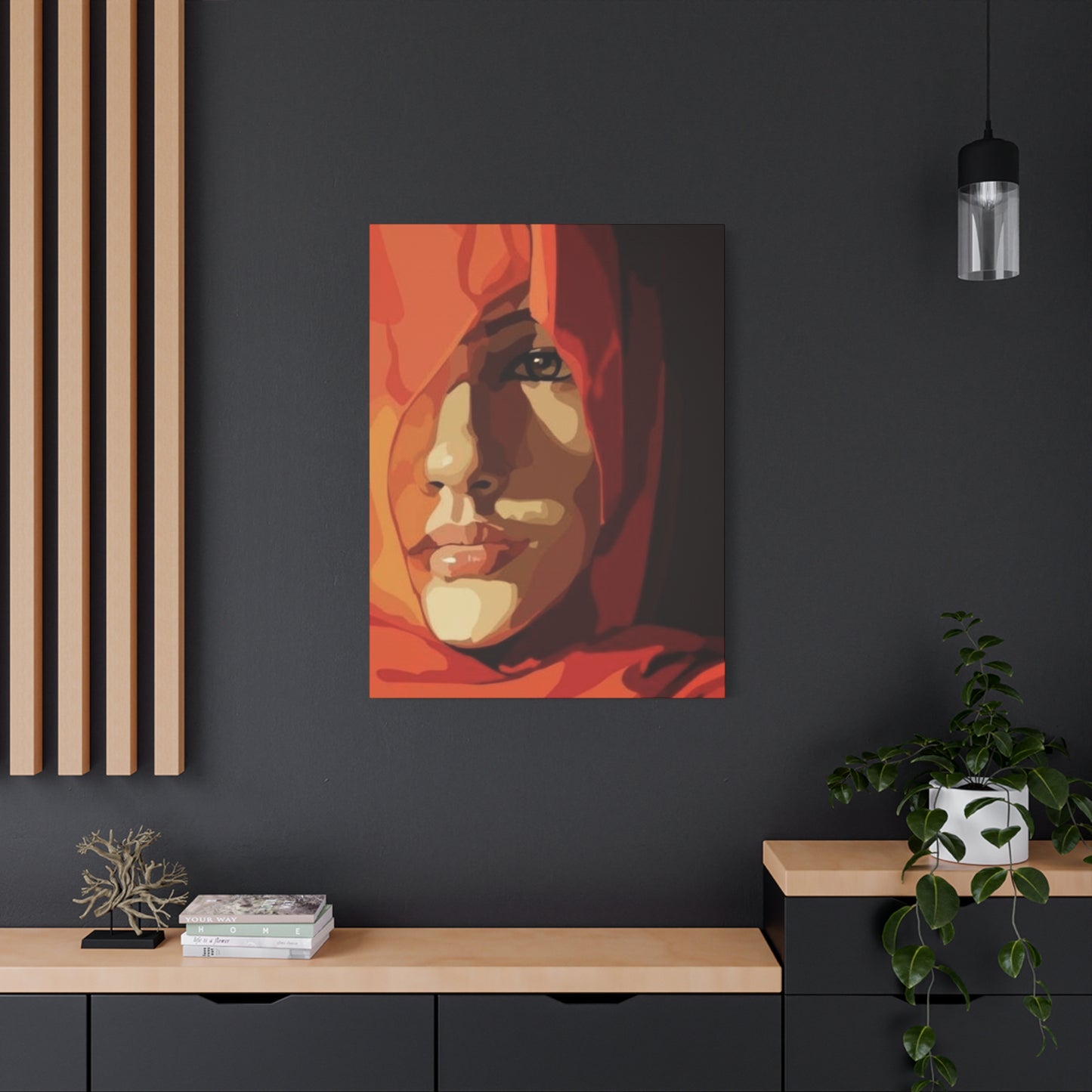 An Abstract Portrait Of A Girl Face Wall Art & Canvas Prints