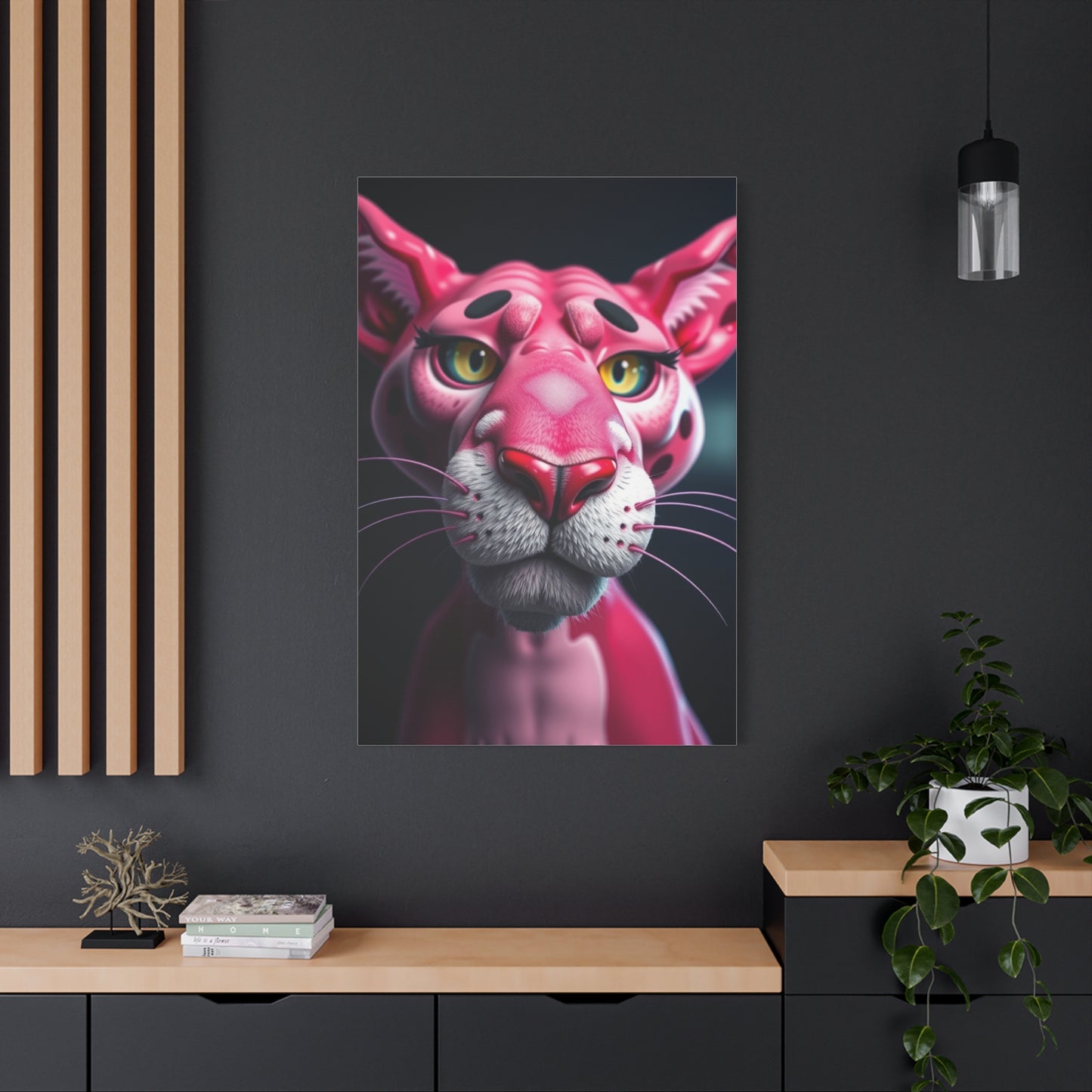 Pantherine Blush Canvas Wall Art & Canvas Print