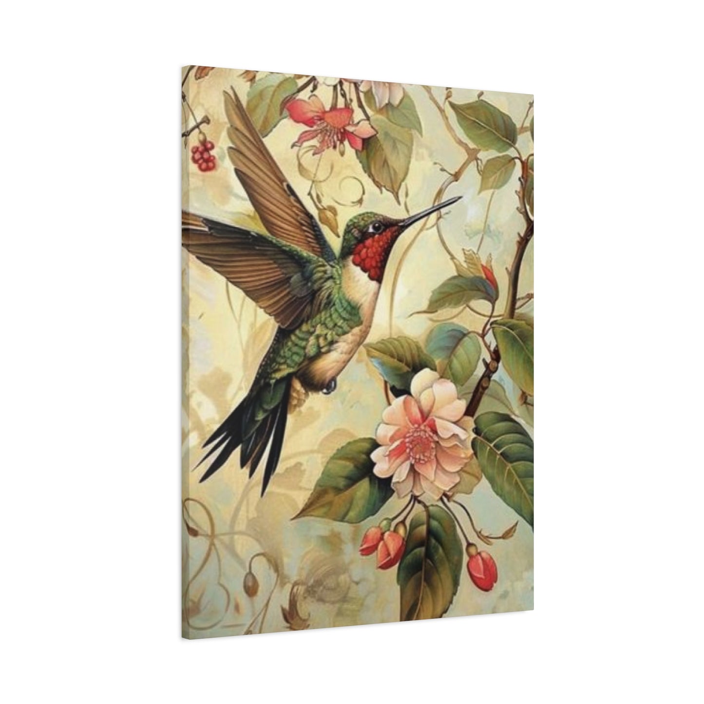 Beautiful Humming Bird Painting Wall Art & Canvas Prints