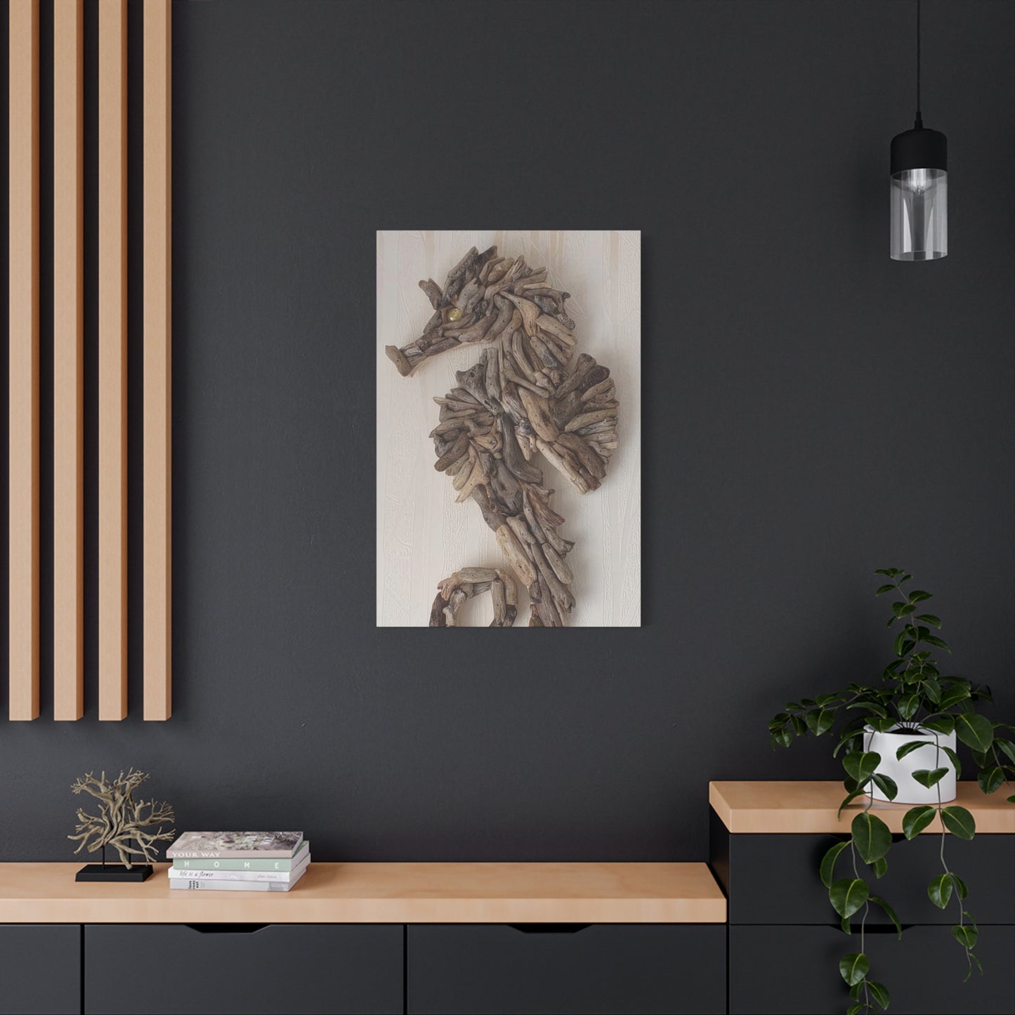 Driftwood Seahorse Wall Art & Canvas Prints