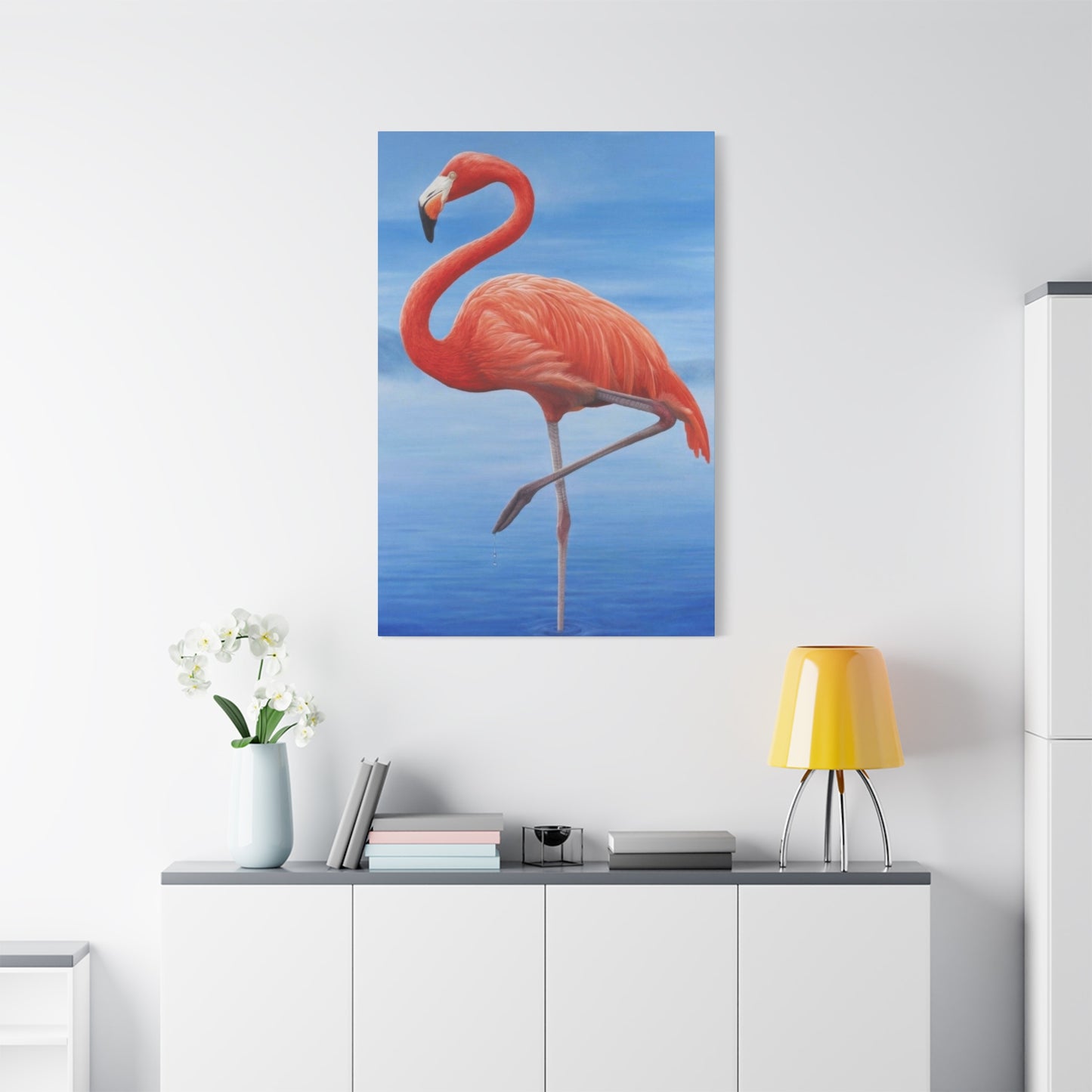 Flamingo Blue Water Wall Art & Canvas Prints