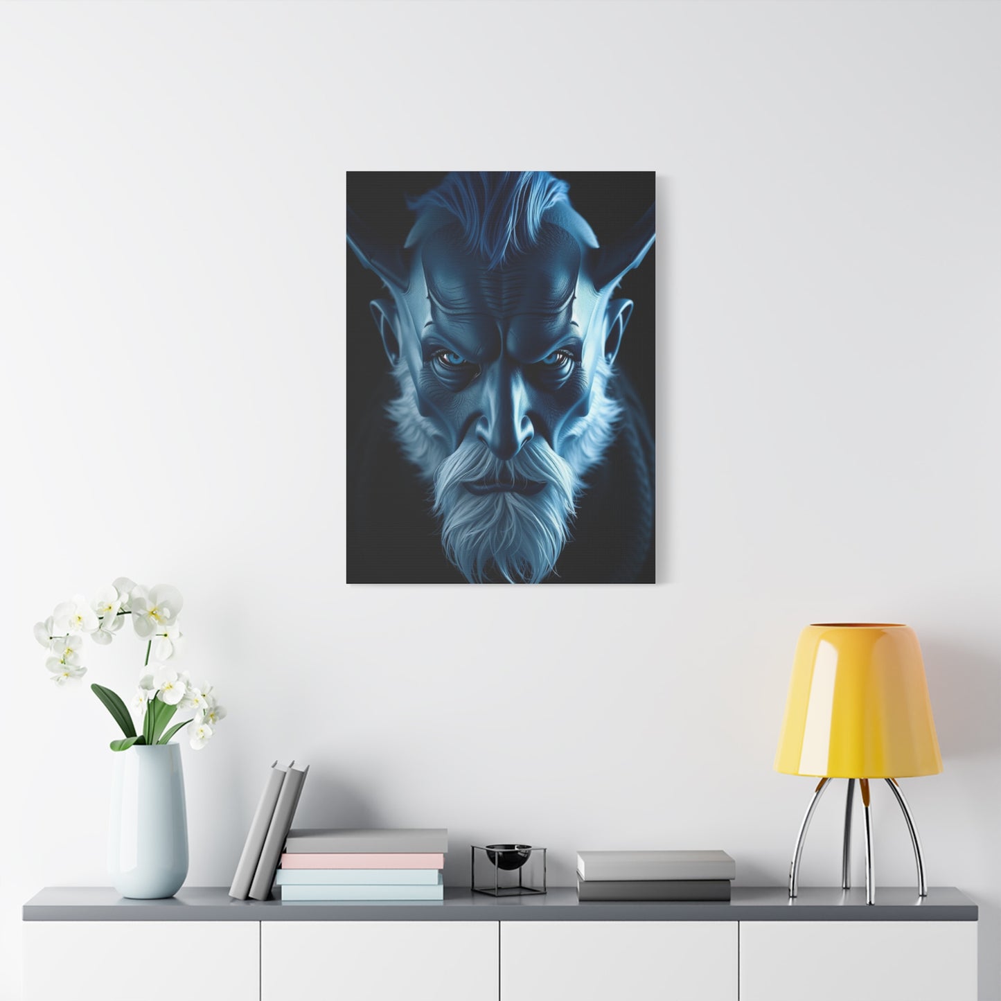 Vision Navy Blue Art Art Wall Art & Canvas Print