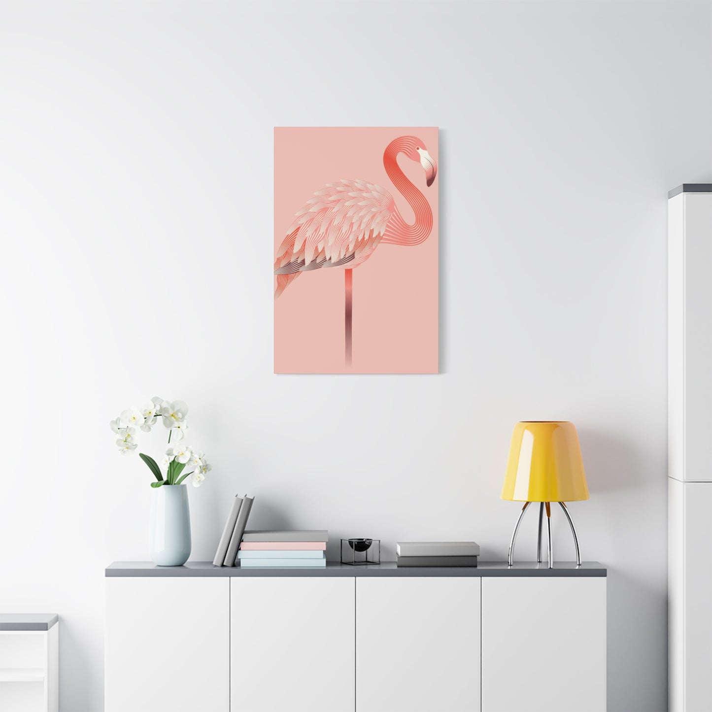 Flamingo Light Pink Wall Art & Canvas Prints