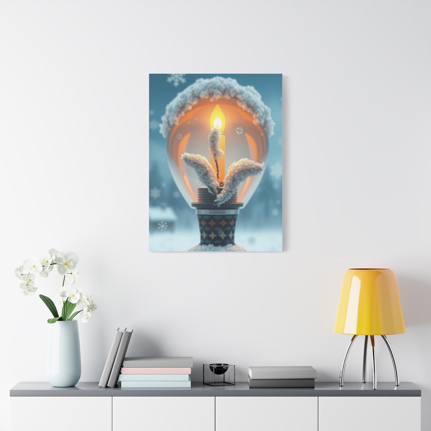 Frosted Elegance Canvas Wall Art & Canvas Print