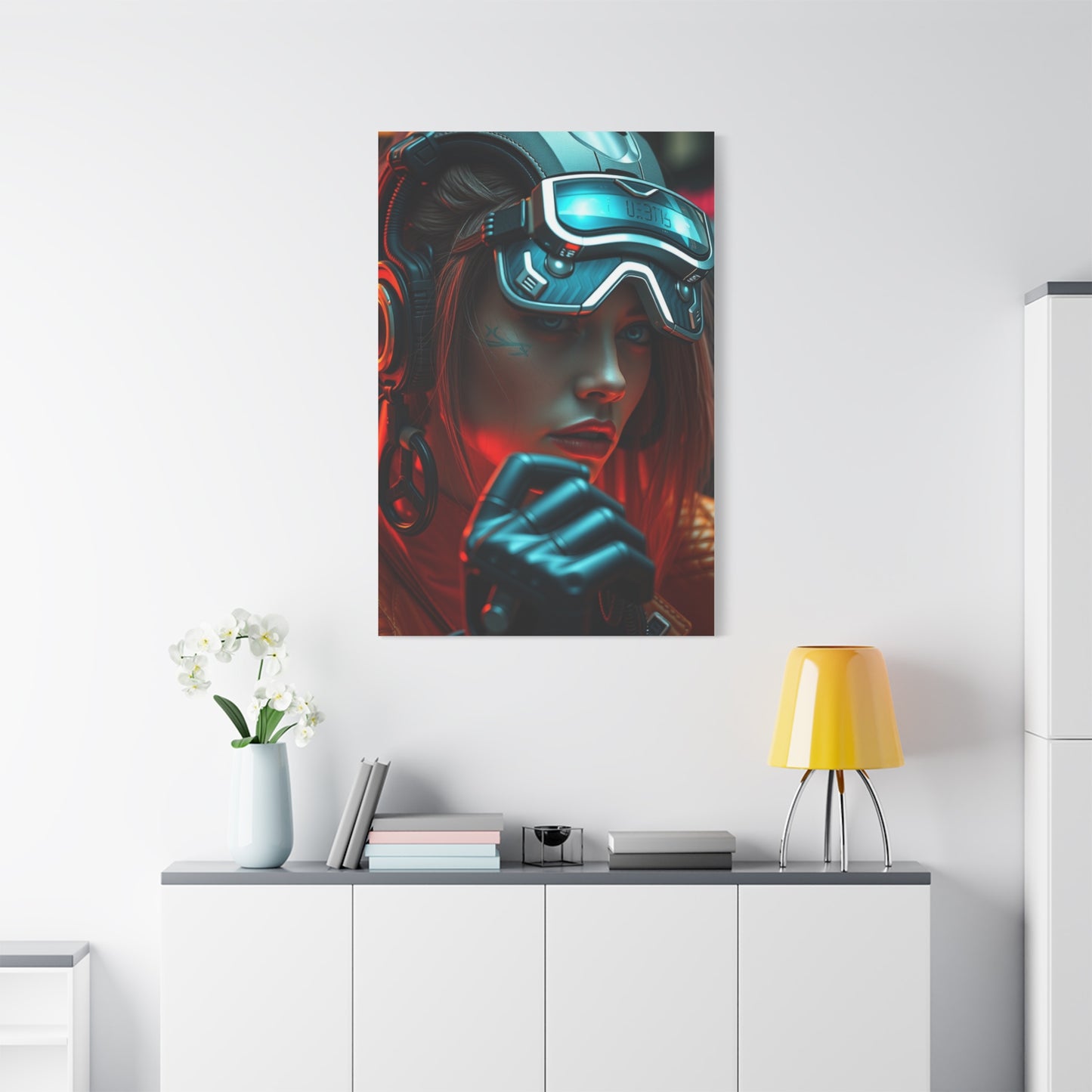 Futuristic Noir Tableau