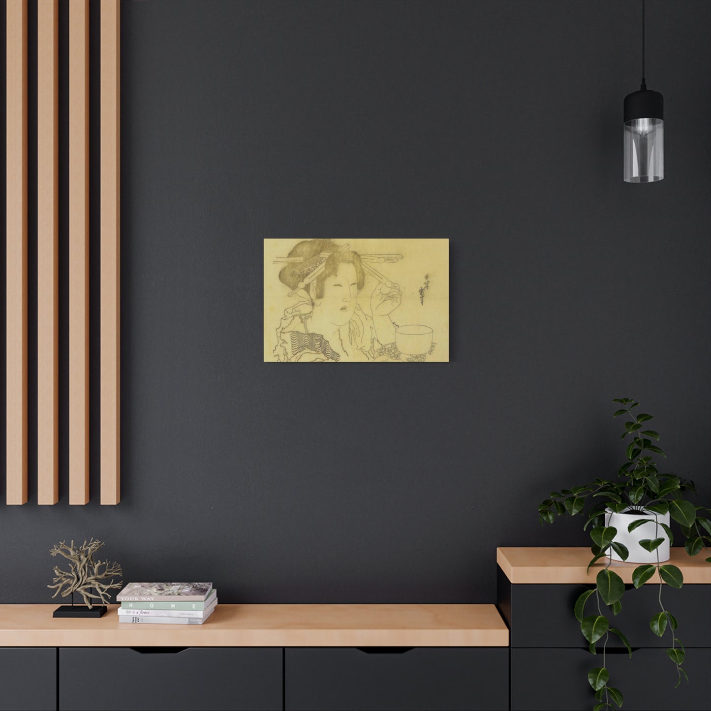 Katsushika Hokusai Woman With A Teacup Wall Art & Canvas Prints
