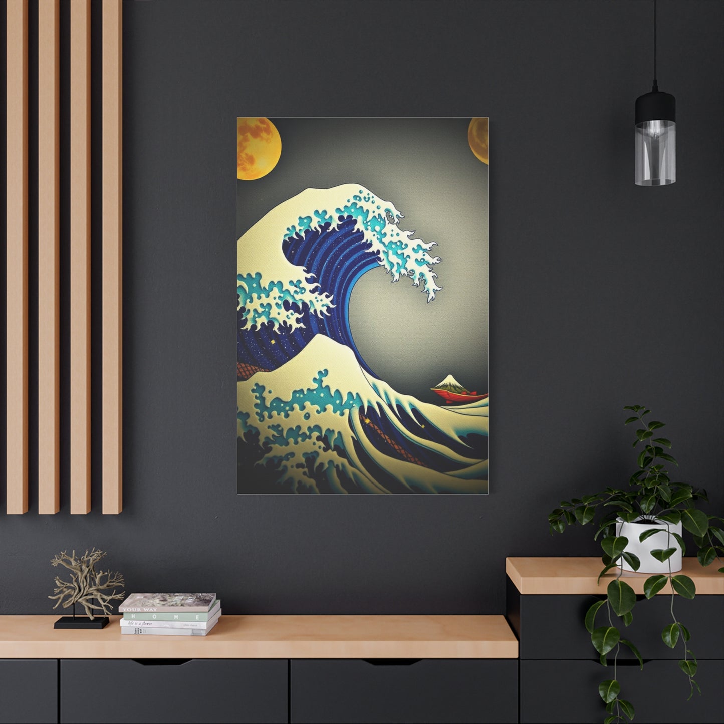 Ethereal Hokusai Panorama Wall Art & Canvas Print