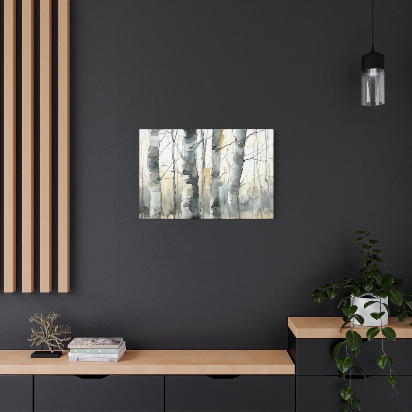 Birch Tree Water Painting Wall Art & Canvas Prints