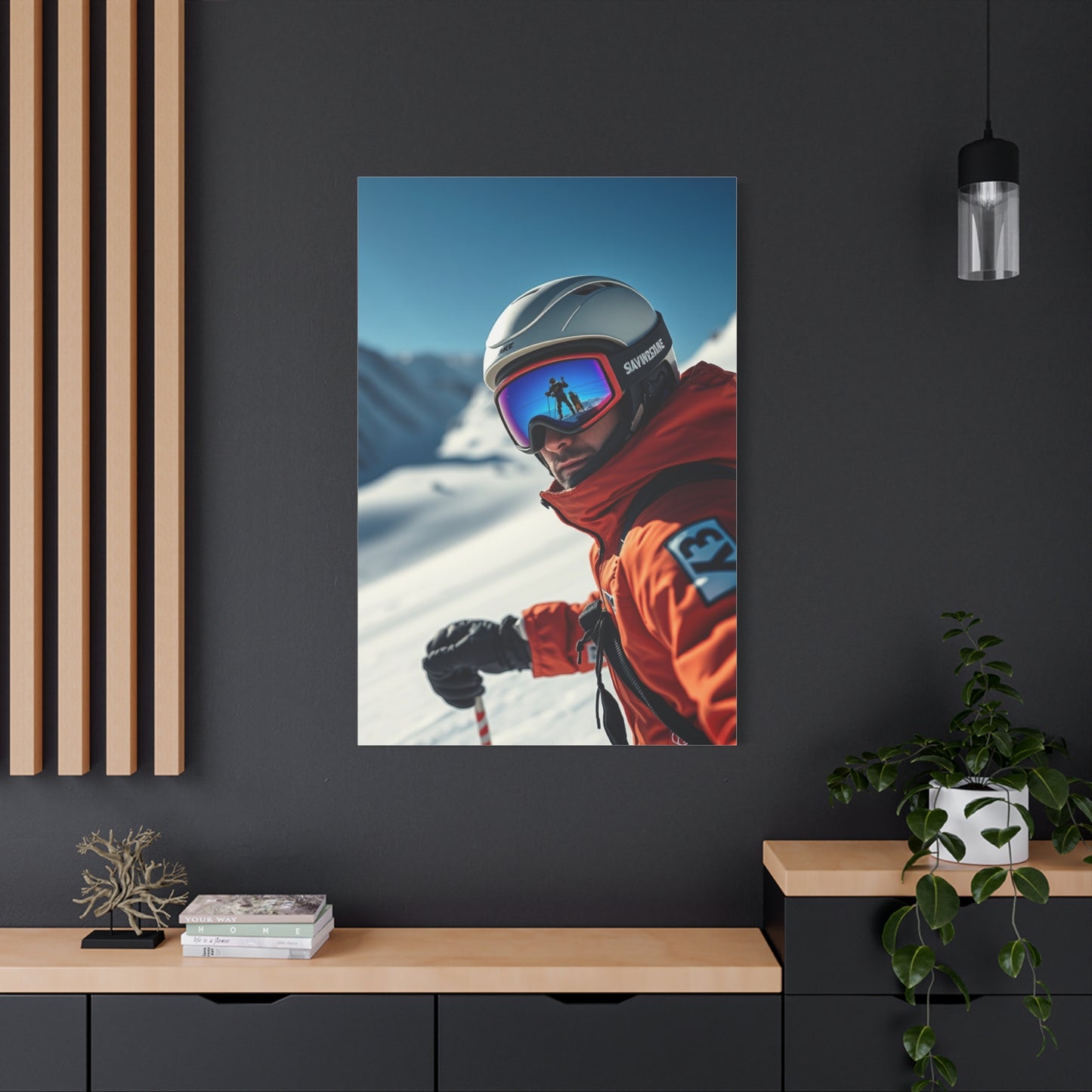 Vision Skiing Art Art Wall Art & Canvas Print