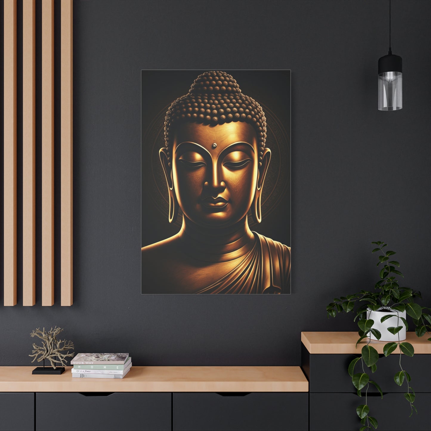 Serene Enlightenment Buddha Close-Up Wall Art & Canvas Prints