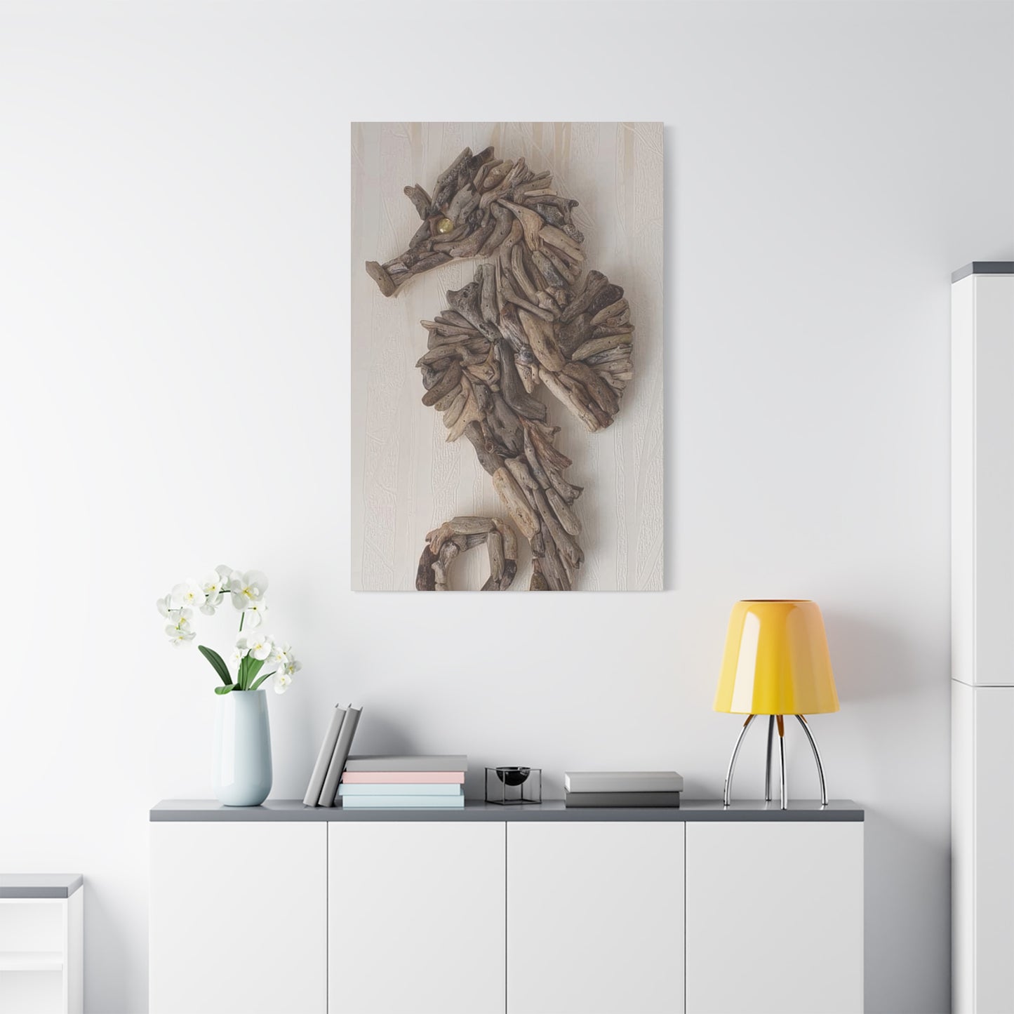 Driftwood Seahorse Wall Art & Canvas Prints