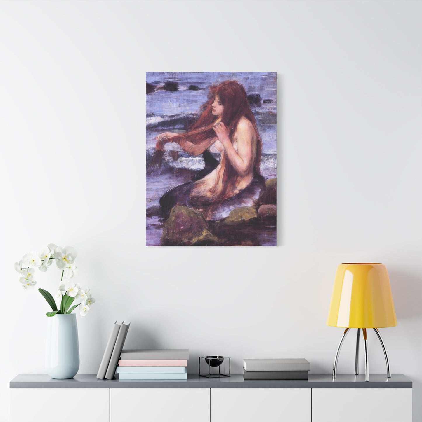 John William Sketch For A Mermaid Wall Art & Canvas Prints