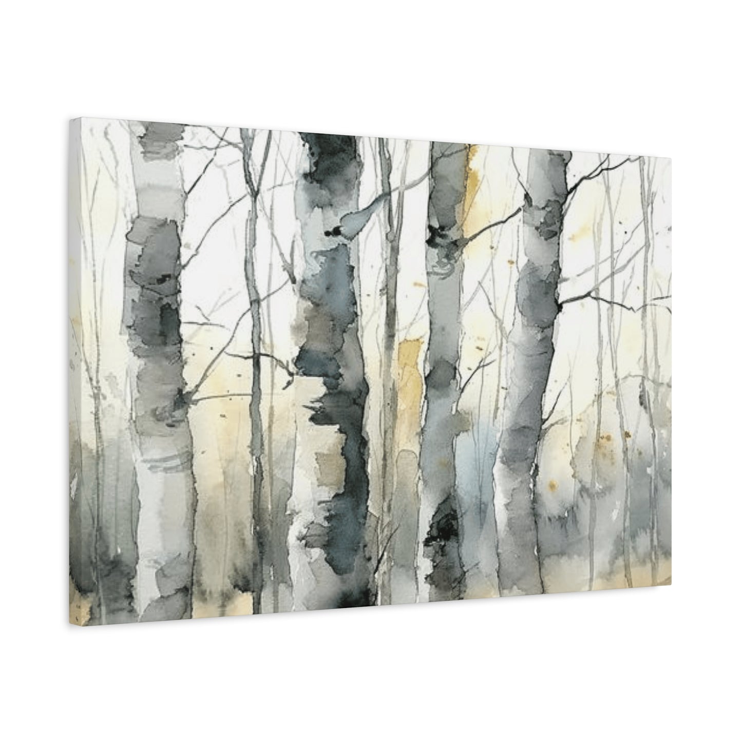 Birch Tree Water Painting Wall Art & Canvas Prints