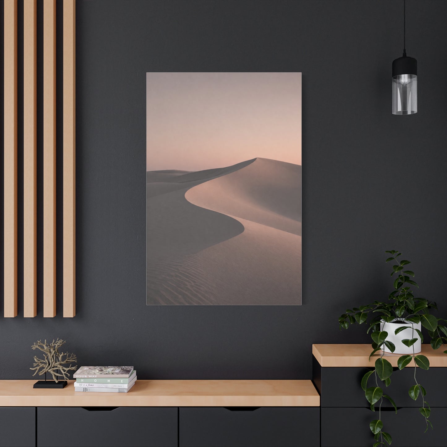 Minimal Desert Serenity Wall Art & Canvas Print
