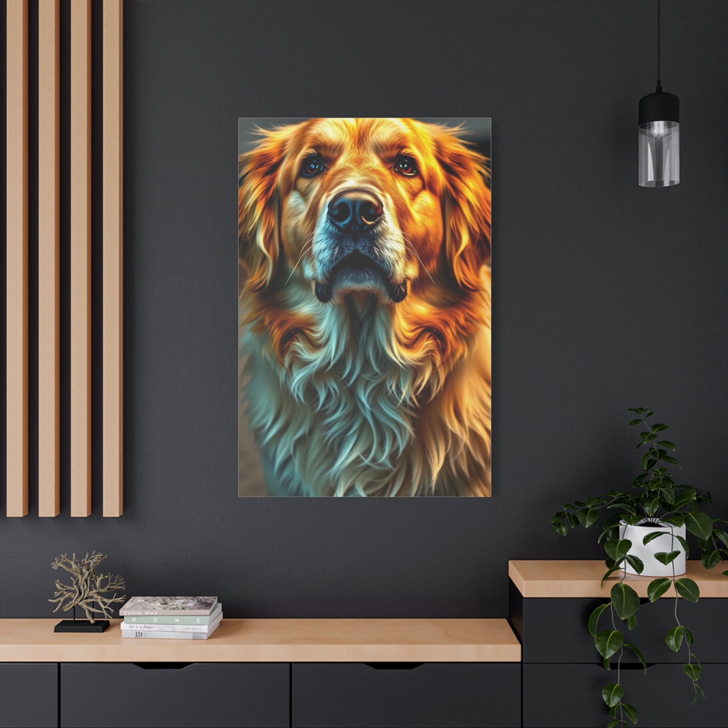 Vision Golden Retriever Art Art Wall Art & Canvas Print