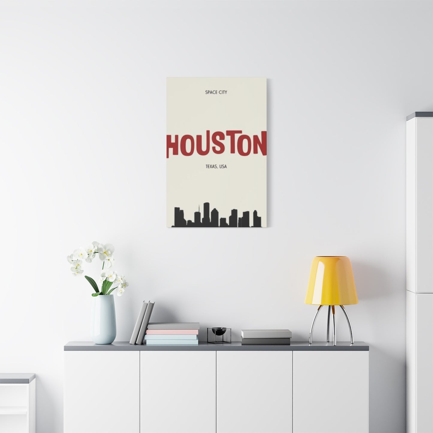 Aesthetic Houston Skyline Silhouette Wall Art & Canvas Prints
