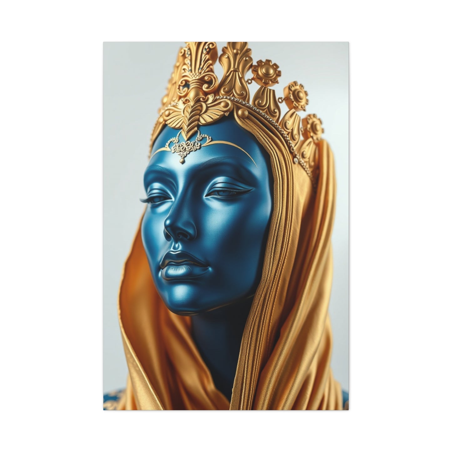 Masterpiece Blue & Gold Art Vision Wall Art & Canvas Print