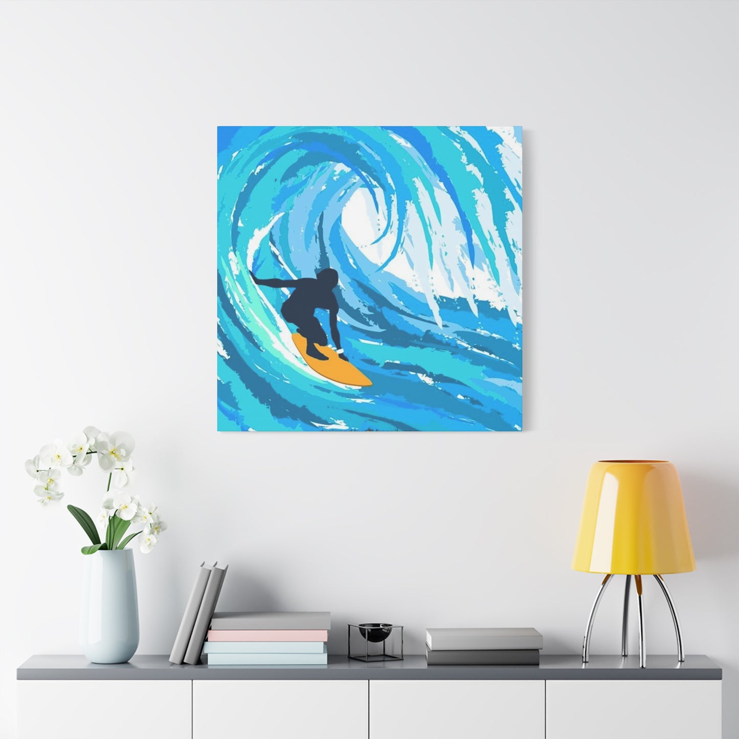 Abstract Surfing Waves Wall Art & Canvas Prints