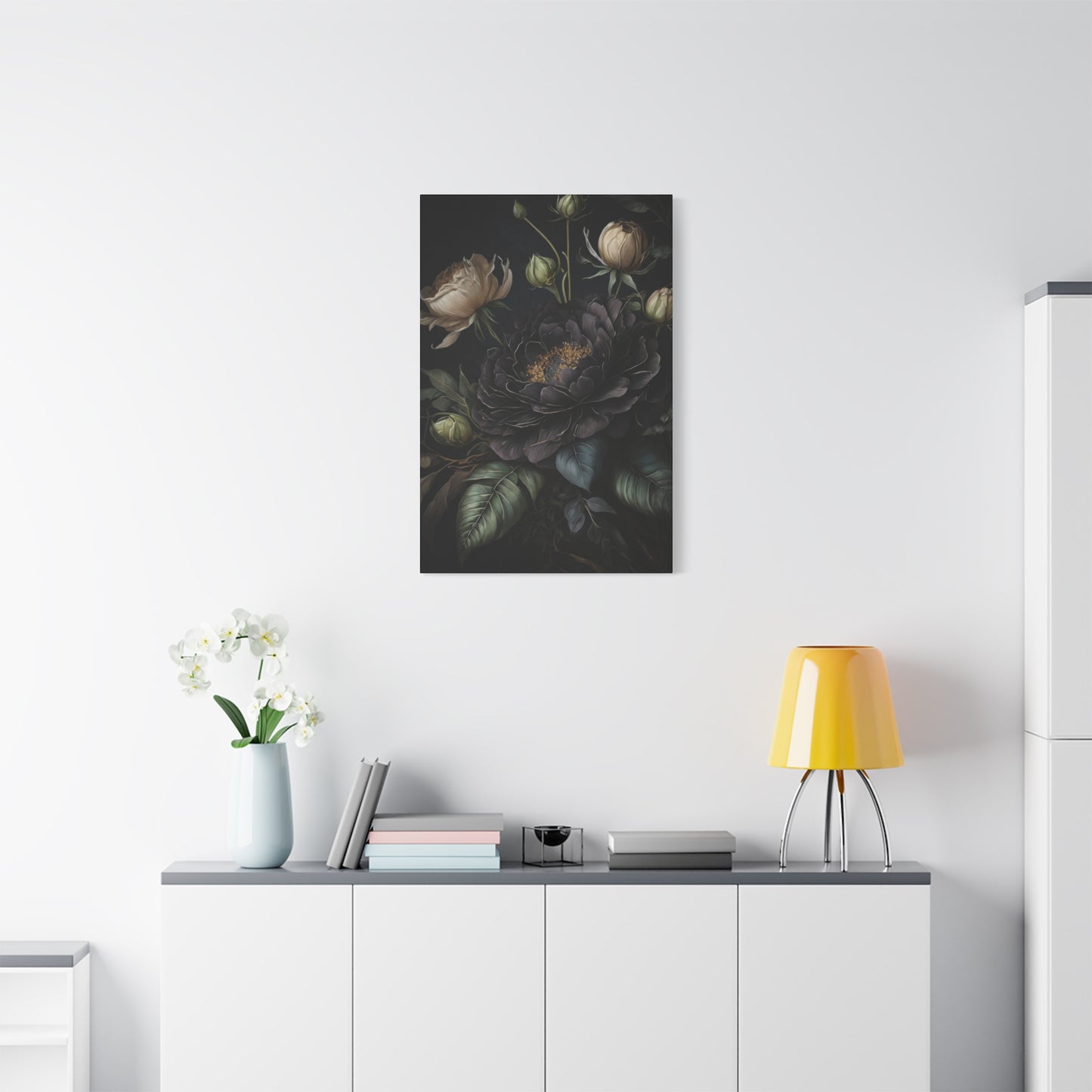 Flowers Dark Wall Art & Canvas Prints