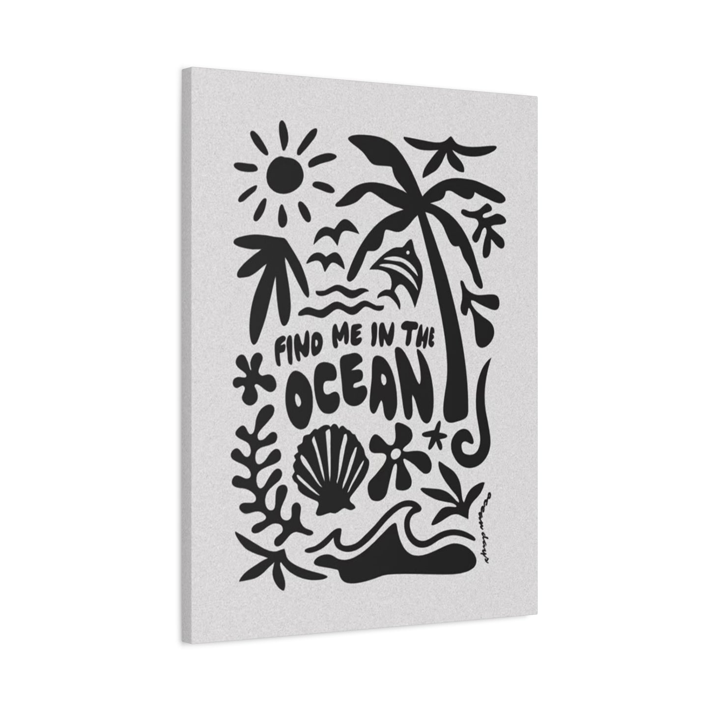 Find Me In The Ocean Wall Art & Canvas Prints
