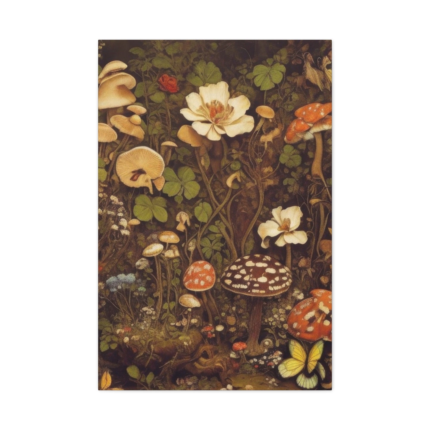 Mushroom On Forest Earthy Wall Art & Canvas Prints