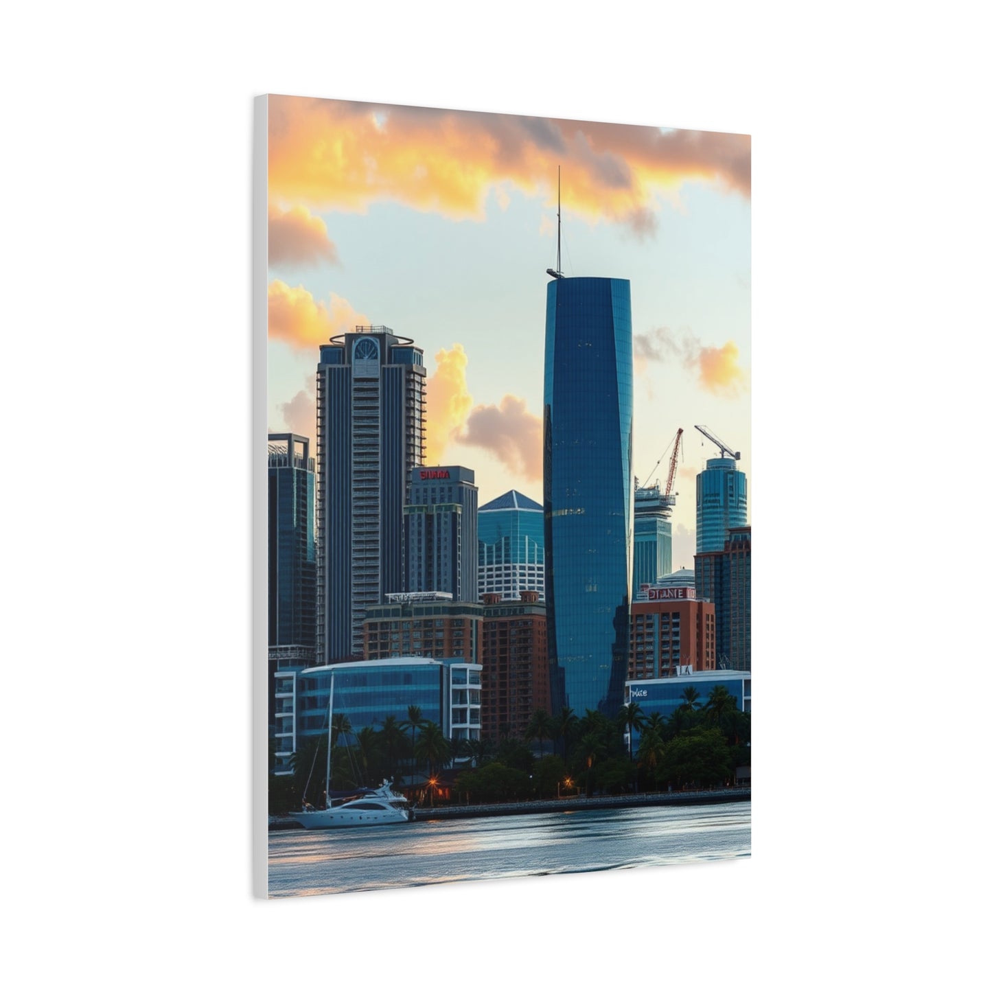 Glamourous Urban Vista Canvas Wall Art & Canvas Print