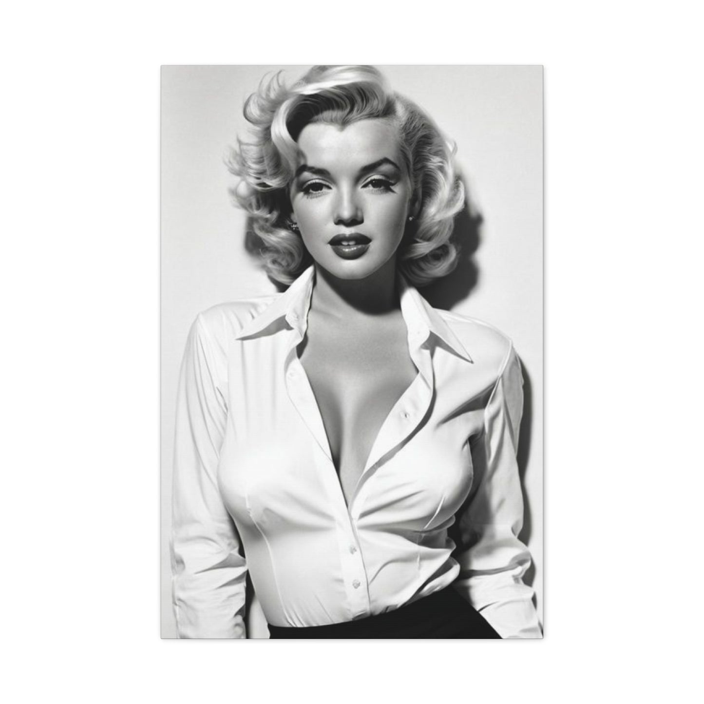 Monochrome Marilyn Monroe Beautiful Poster Wall Art & Canvas Prints