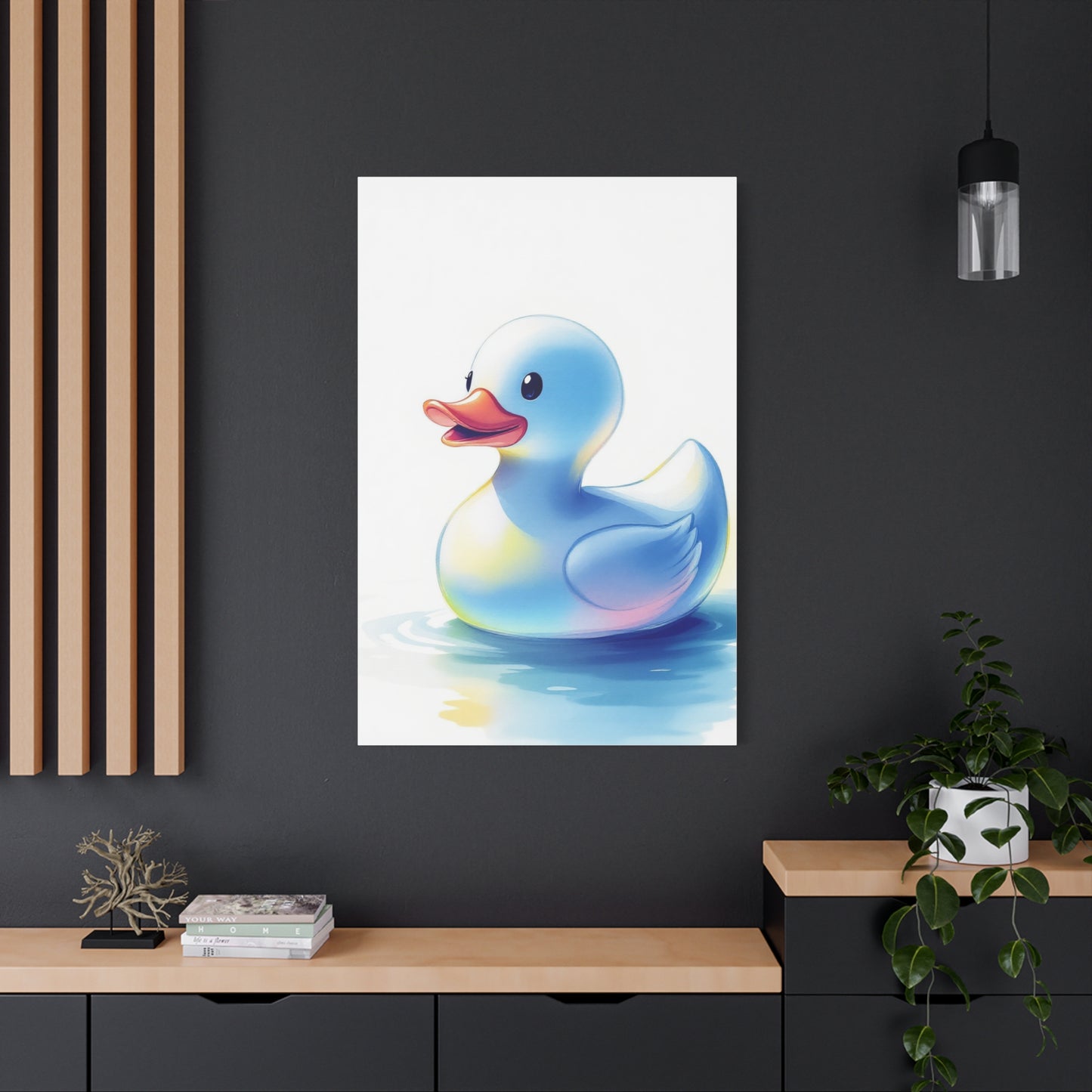 Playful Rubber Duck Bath Wall Art & Canvas Prints