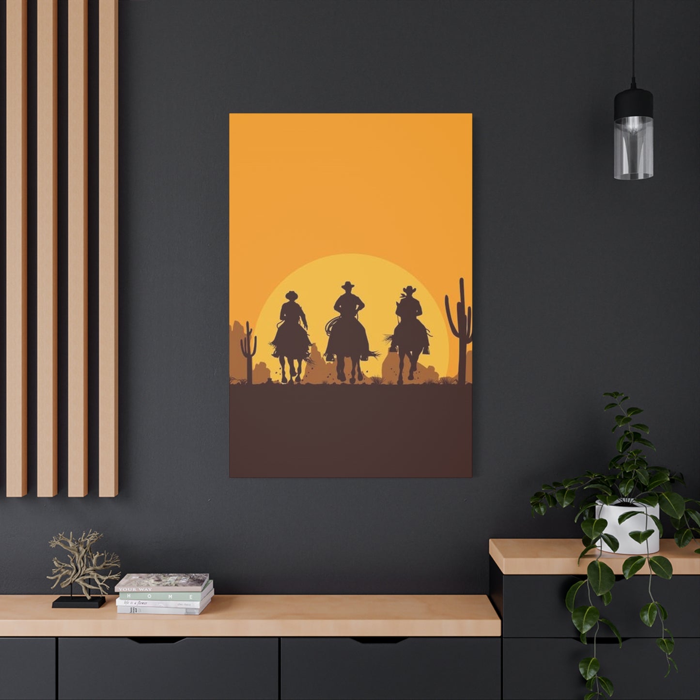Horse Riding In Desert Wall Art & Canvas Prints