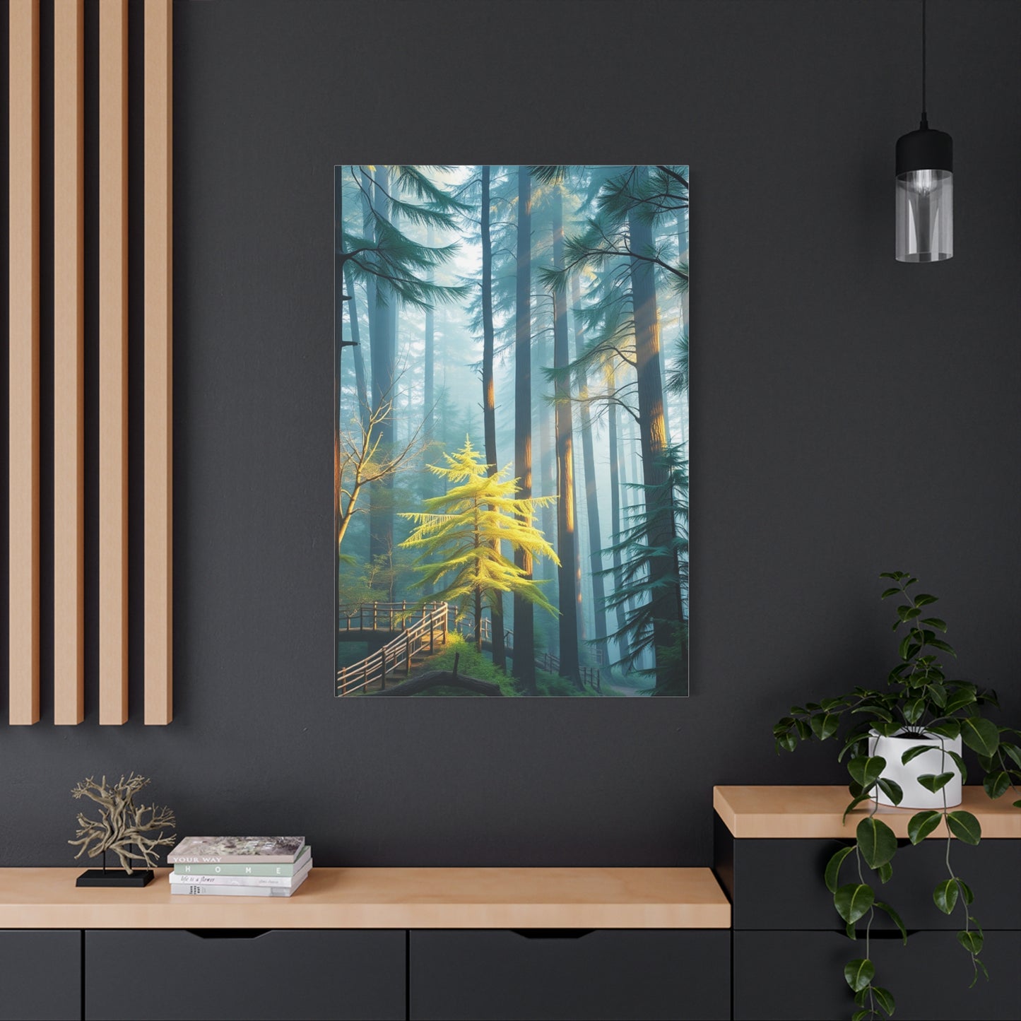 Leafy Tranquility Masterpiece Wall Art & Canvas Print