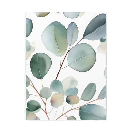 Eucalyptus Leaves Shapes Wall Art & Canvas Prints