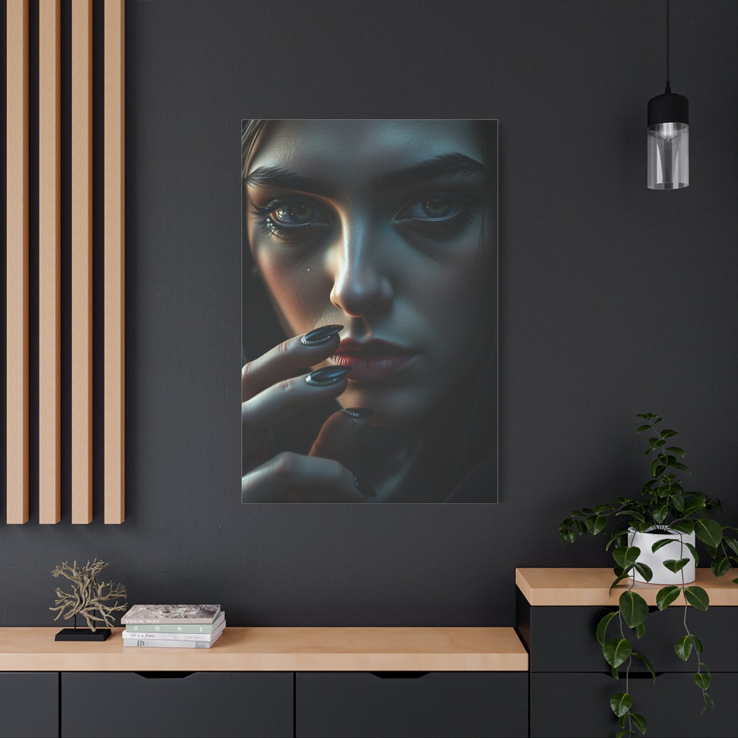 Ebon Veil Canvas Wall Art & Canvas Print