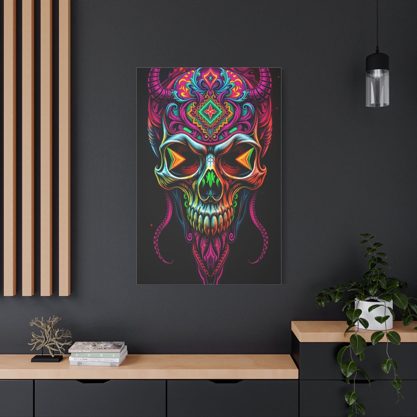 Chimeric Skull Euphoria Wall Art & Canvas Print