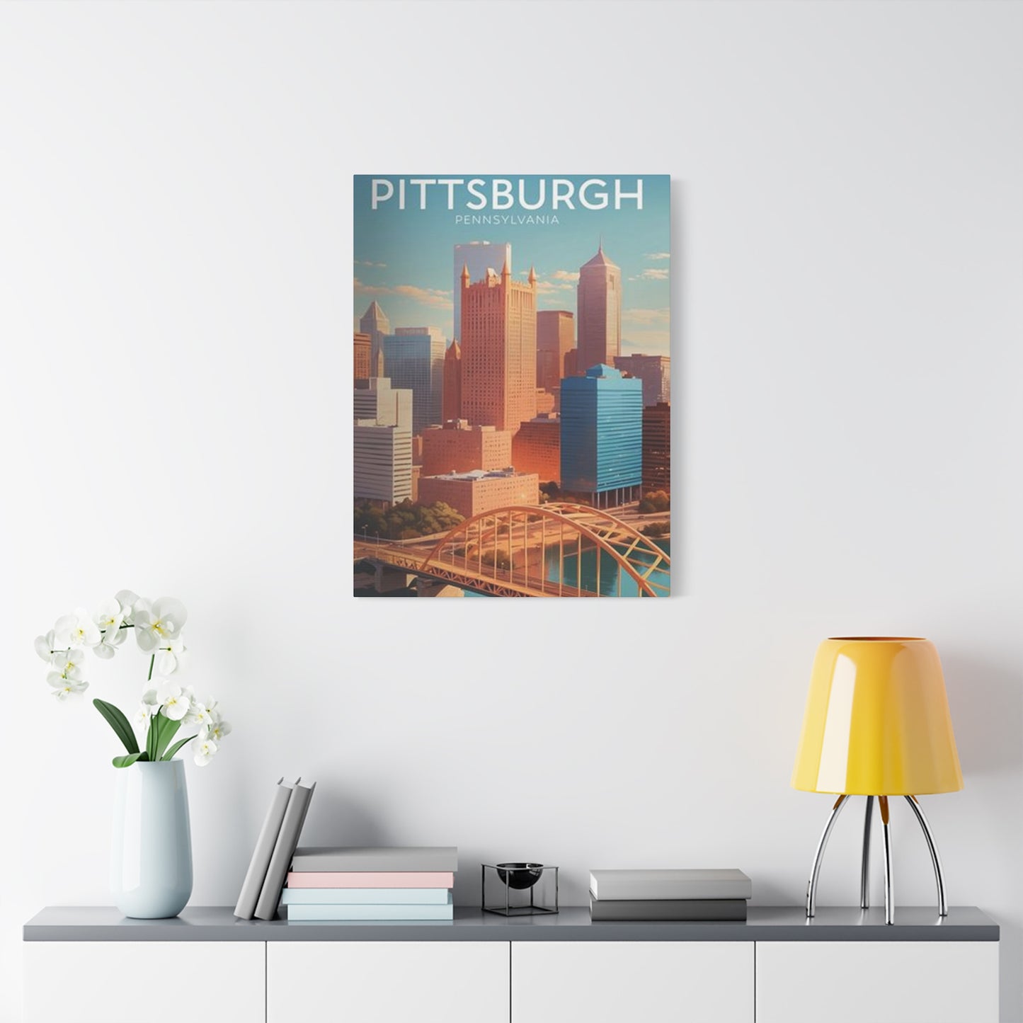 Pittsburgh Skyline Poster Wall Art & Canvas Prints