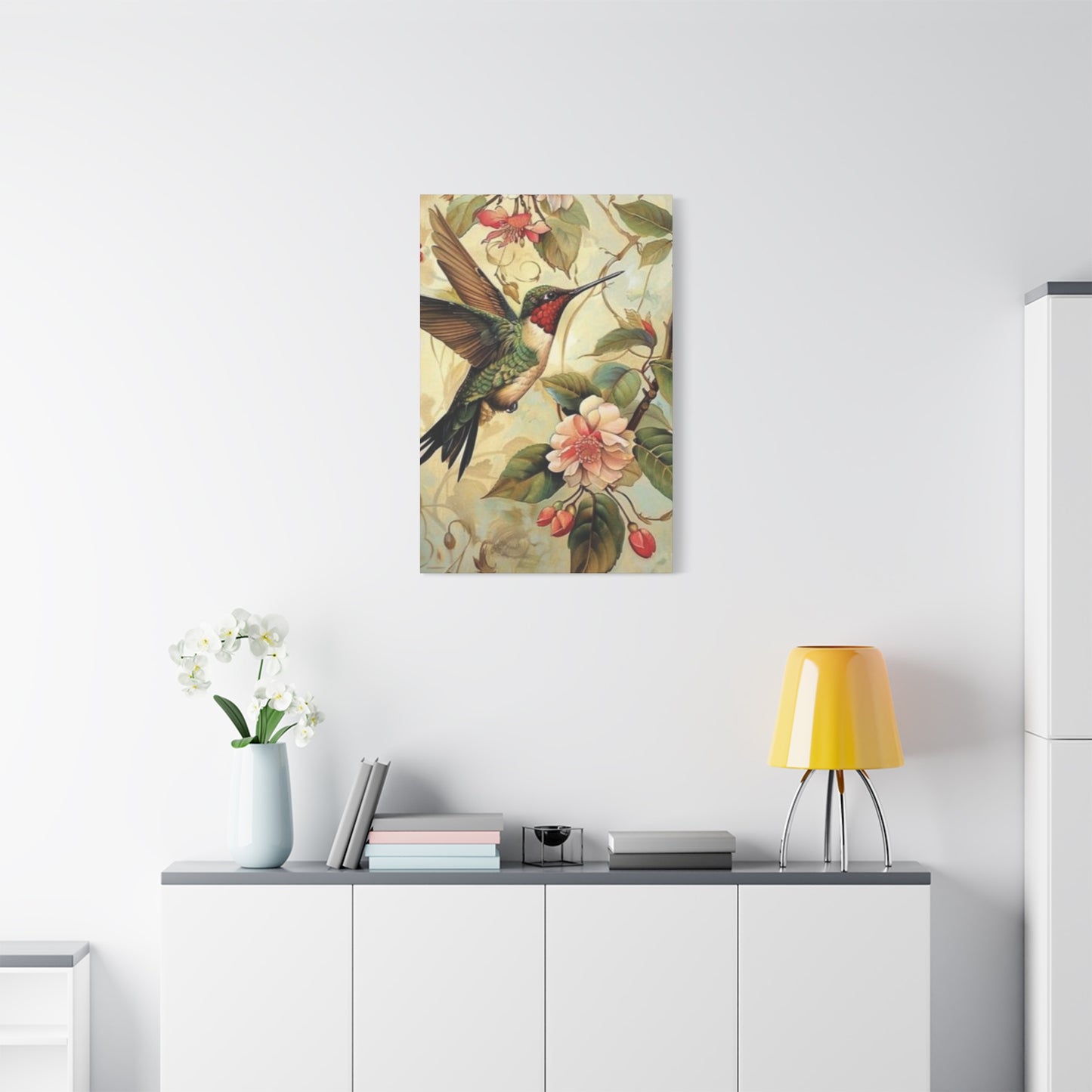 Beautiful Humming Bird Painting Wall Art & Canvas Prints