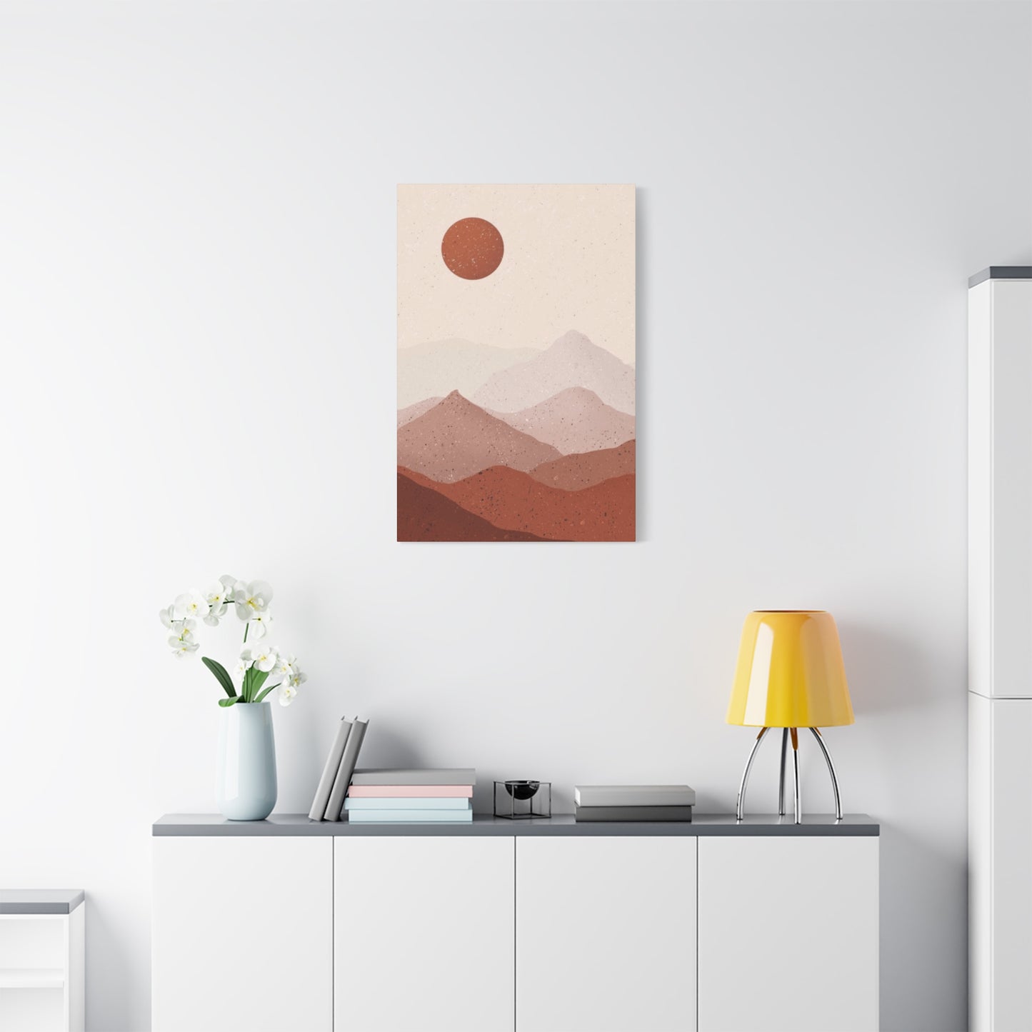 Desert and Sun Painting Wall Art & Canvas Prints