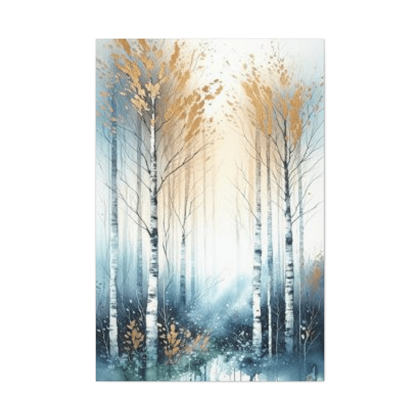 Bright Birch Trees Painting Wall Art & Canvas Prints